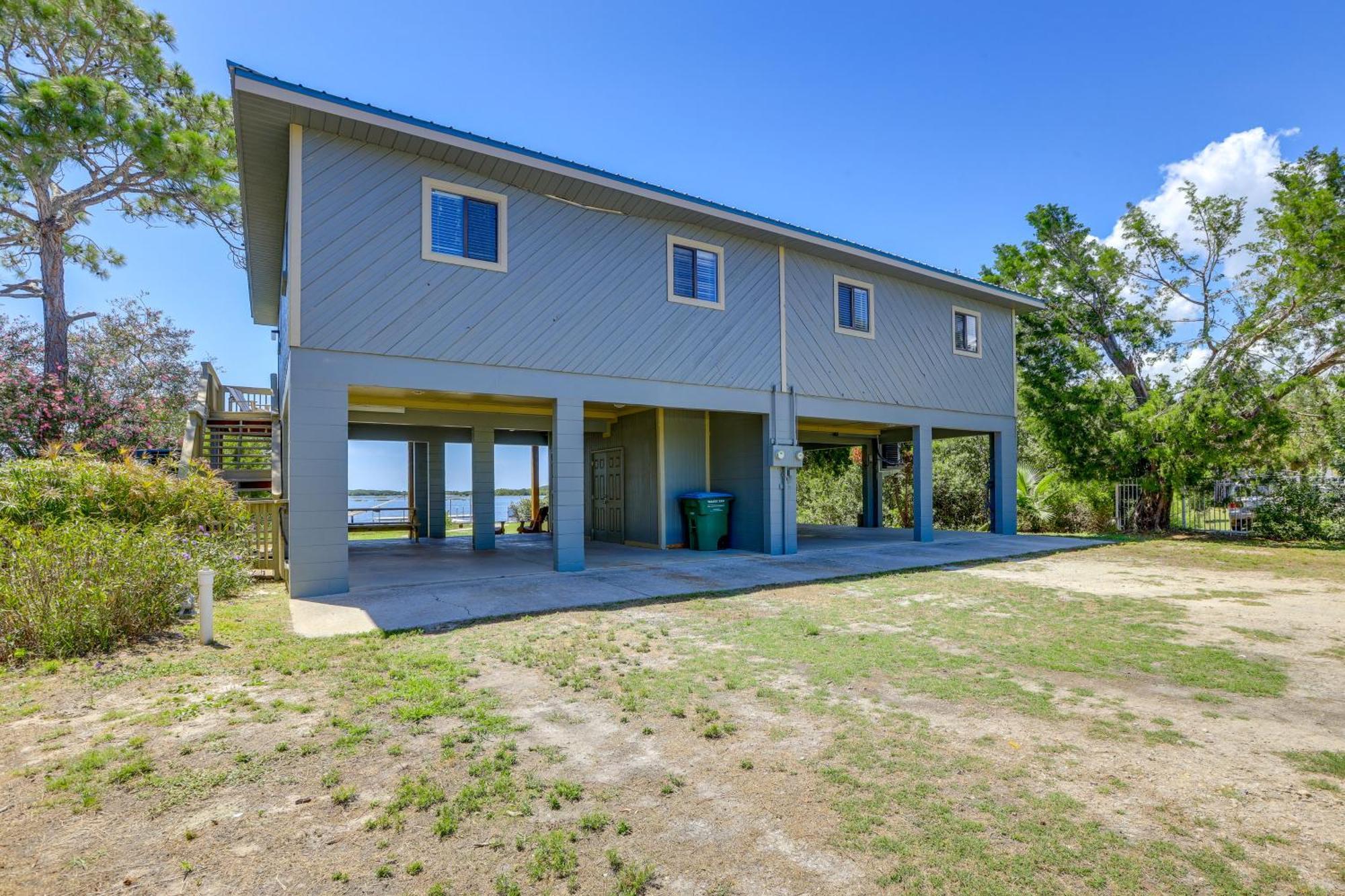 Waterfront Duplex With Dock And Views Near Town! Villa Cedar Key Exteriör bild