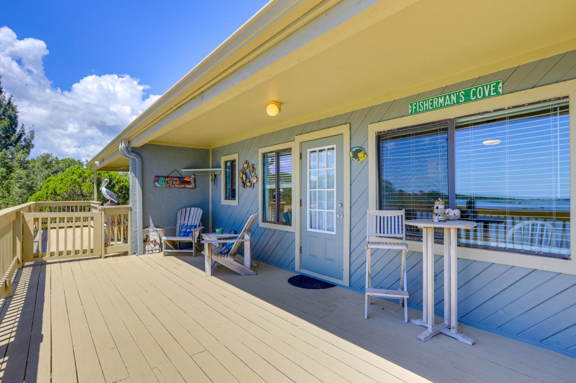 Waterfront Duplex With Dock And Views Near Town! Villa Cedar Key Exteriör bild